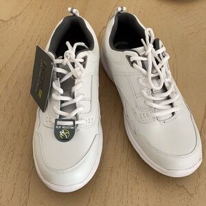 Nunn Bush Men's Prosper walking shoe comfort slip resistant ,White, 8.5 M